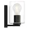 Access Lighting Oslo, 1 Light LED Wall Sconce  Vanity, Matte Black Finish, Clear Glass 62580LEDDLP-MBL/CLR - alternate 3